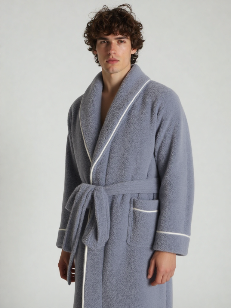 Robe de chambre homme polaire