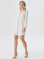 Robe de chambre femme coton boutonnée - Vignette | Ma robe de chambre