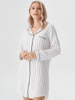 Robe de chambre femme coton boutonnée - Vignette | Ma robe de chambre