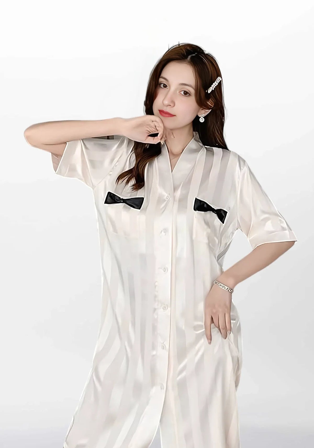 Robe de chambre femme boutonnée devant hotsell