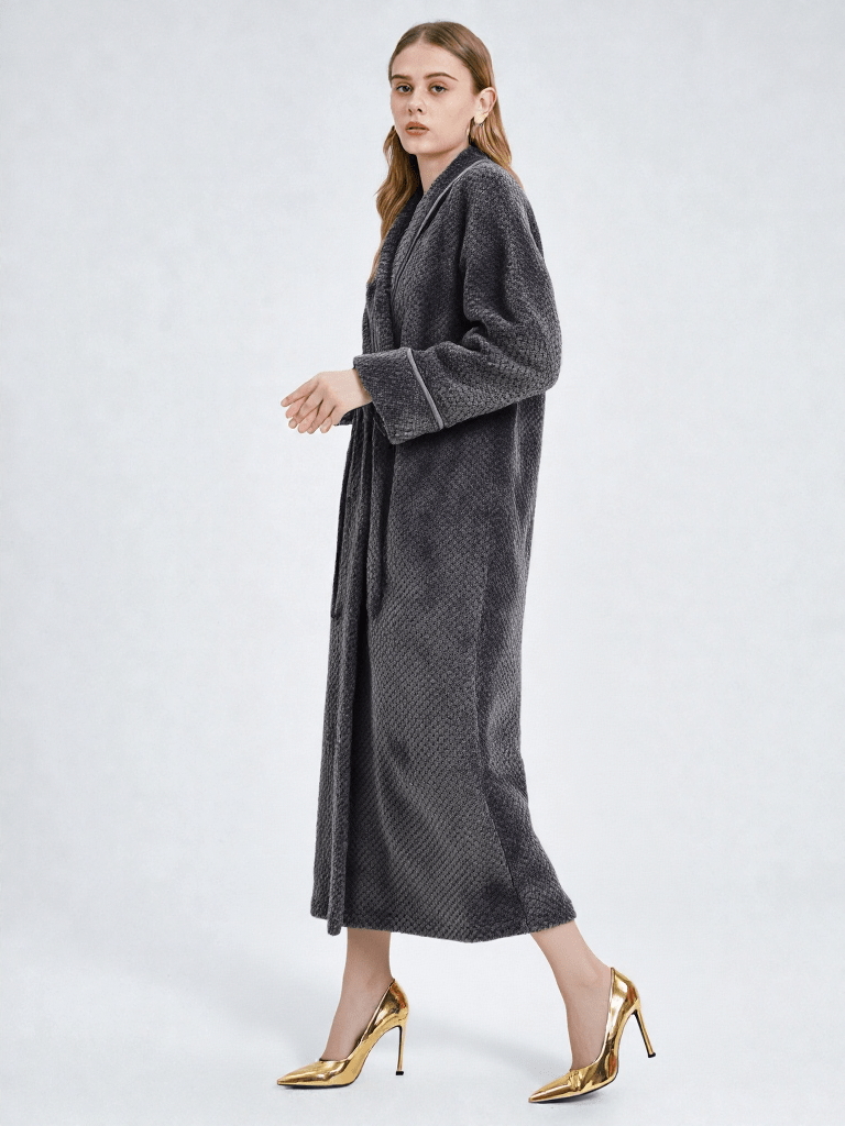 Robe Maxi Robe Longue Chaude Robe De Chambre Femme Longue Et
