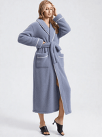Robe de chambre femme polaire longue grande taille - Vignette | Ma robe de chambre