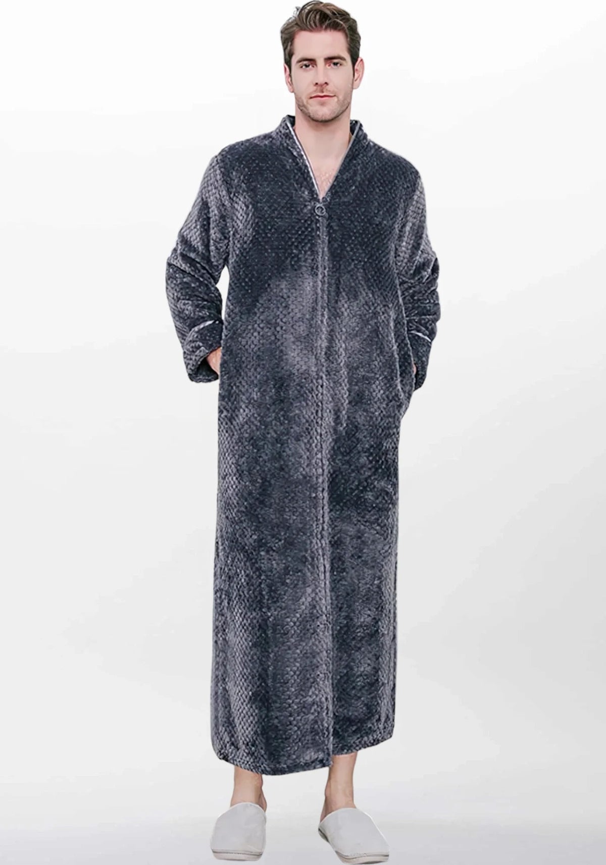Robe de chambre femme zippée | Douceur et confort soignés