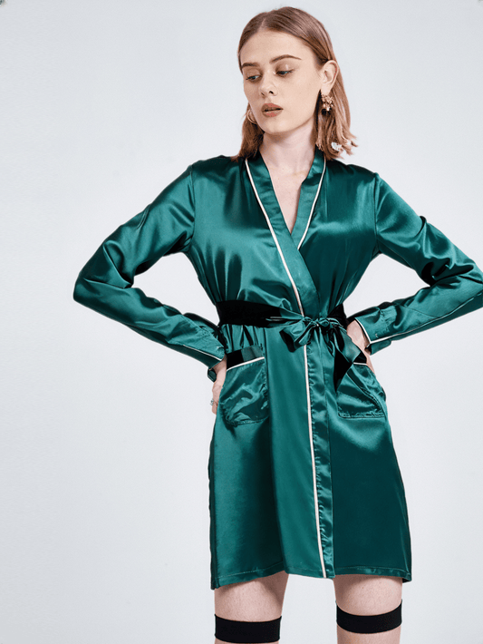 Robe de chambre kimono soie - Ma robe de chambre