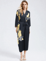 Robe de chambre longue satin femme - Vignette | Ma robe de chambre