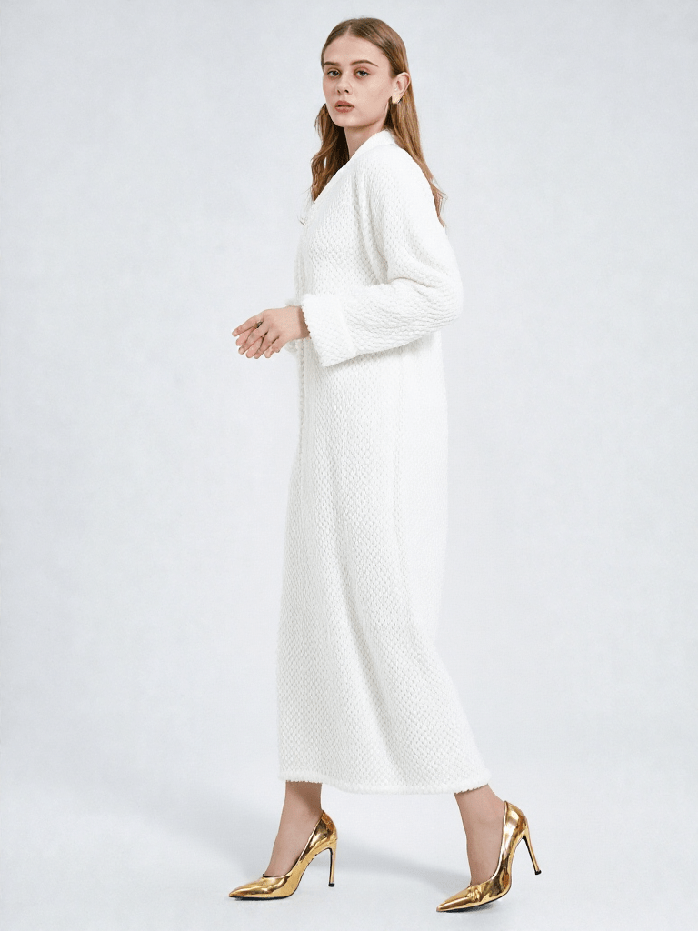 Robe de chambre polaire femme fermeture éclair Douceur au quotidien