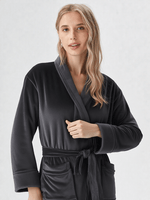 Robe de chambre polaire femme longue - Vignette | Ma robe de chambre