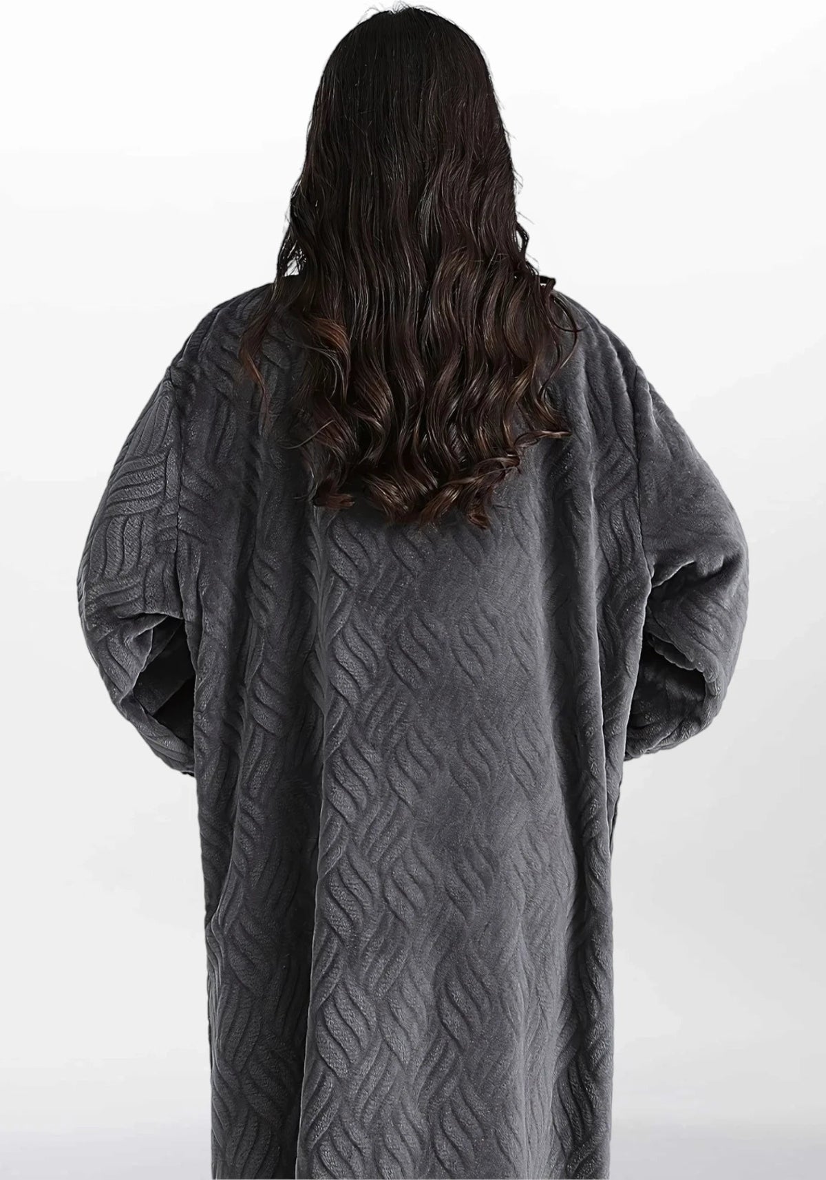 Robe de chambre zippee femme grande taille