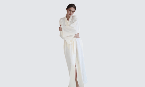 Robe de chambre en coton facile à laver et entretenir