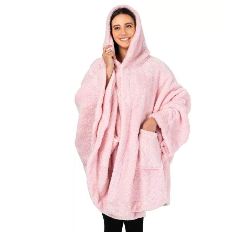 Peignoir poncho femme