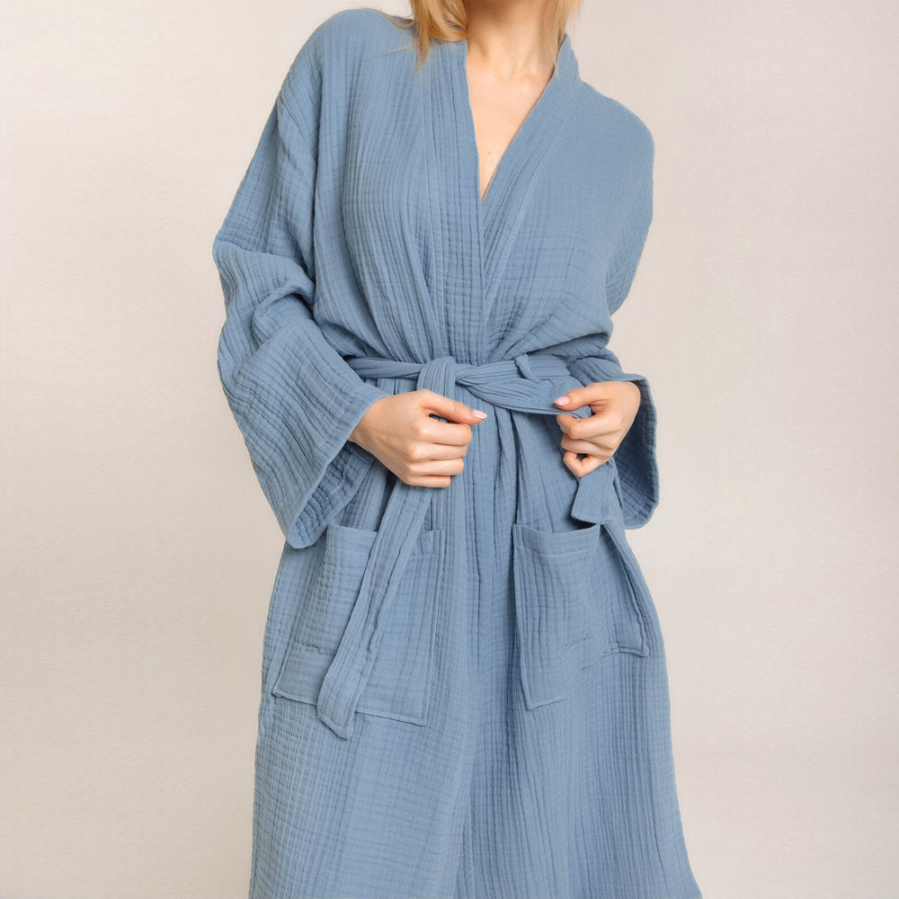 Peignoir coton léger femme