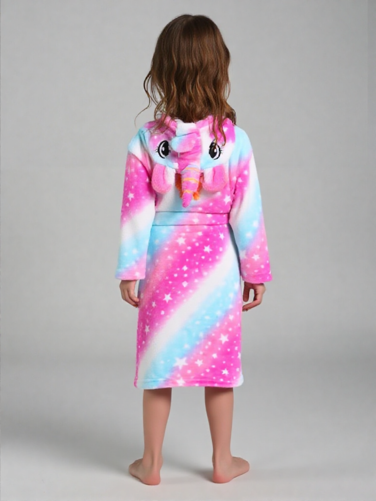 Vue de dos ou tombé, robe de chambre 12 ans fille