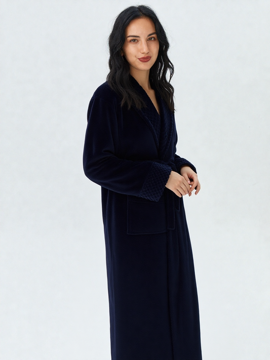 Robe de chambre en polaire pour femme