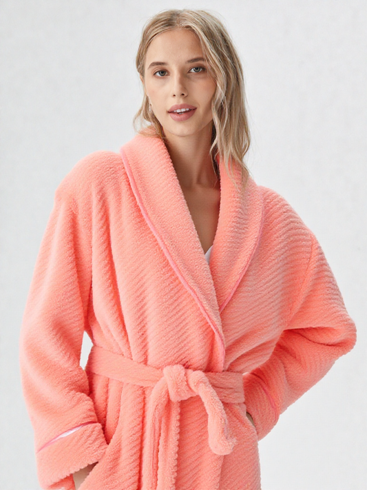 Robe de chambre femme courtelle longue