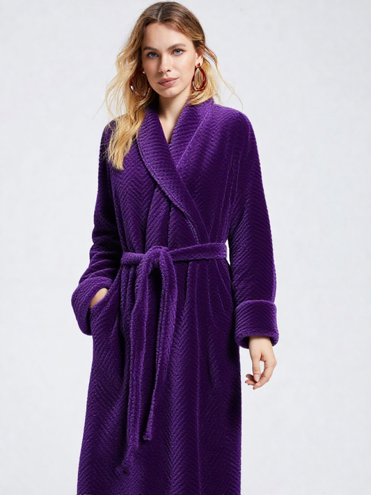 Robe de chambre femme en pilou