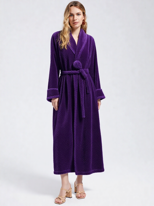 Robe de chambre femme en pilou