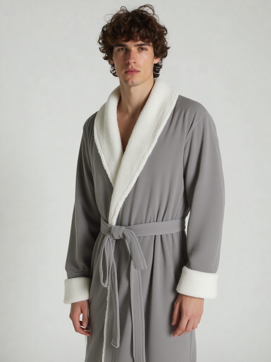 Robe de chambre homme longue polaire