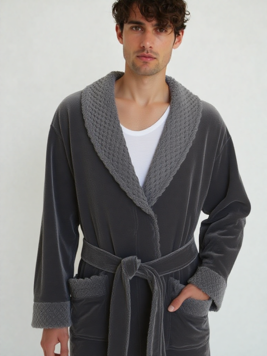 Robe de chambre homme polaire personnalisé