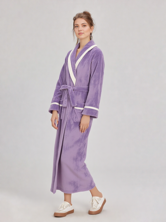 Robe de chambre kimono polaire femme