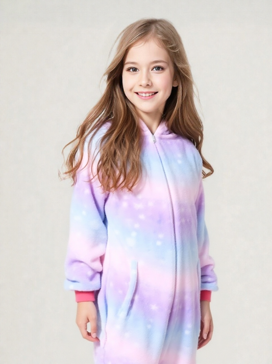 Robe de chambre licorne fille