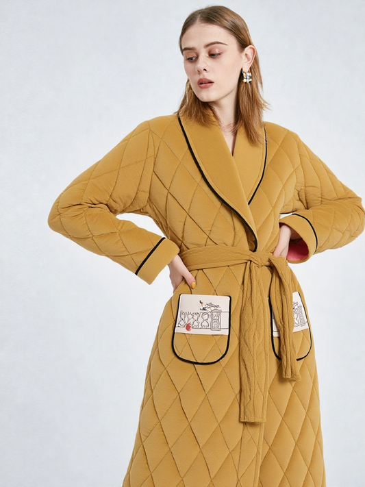 Robe de chambre molleton polaire femme
