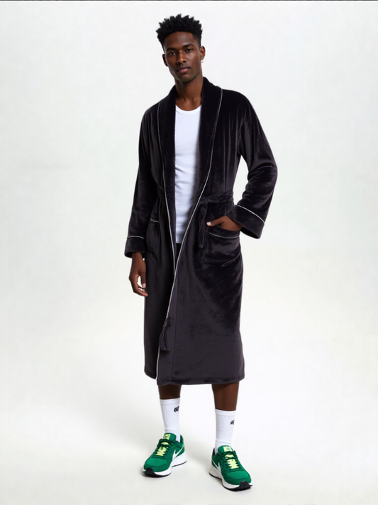 Robe de chambre polaire pour homme
