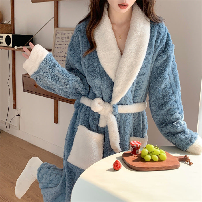 Robe de chambre ultra douce femme