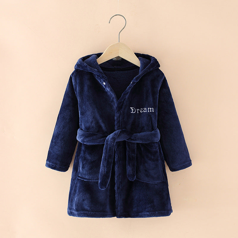 Robe de chambre enfant brodée