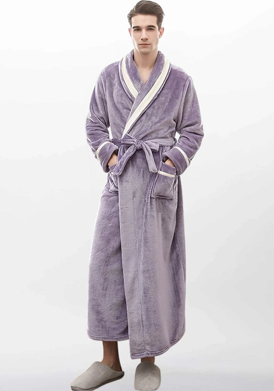 Longue robe de chambre homme