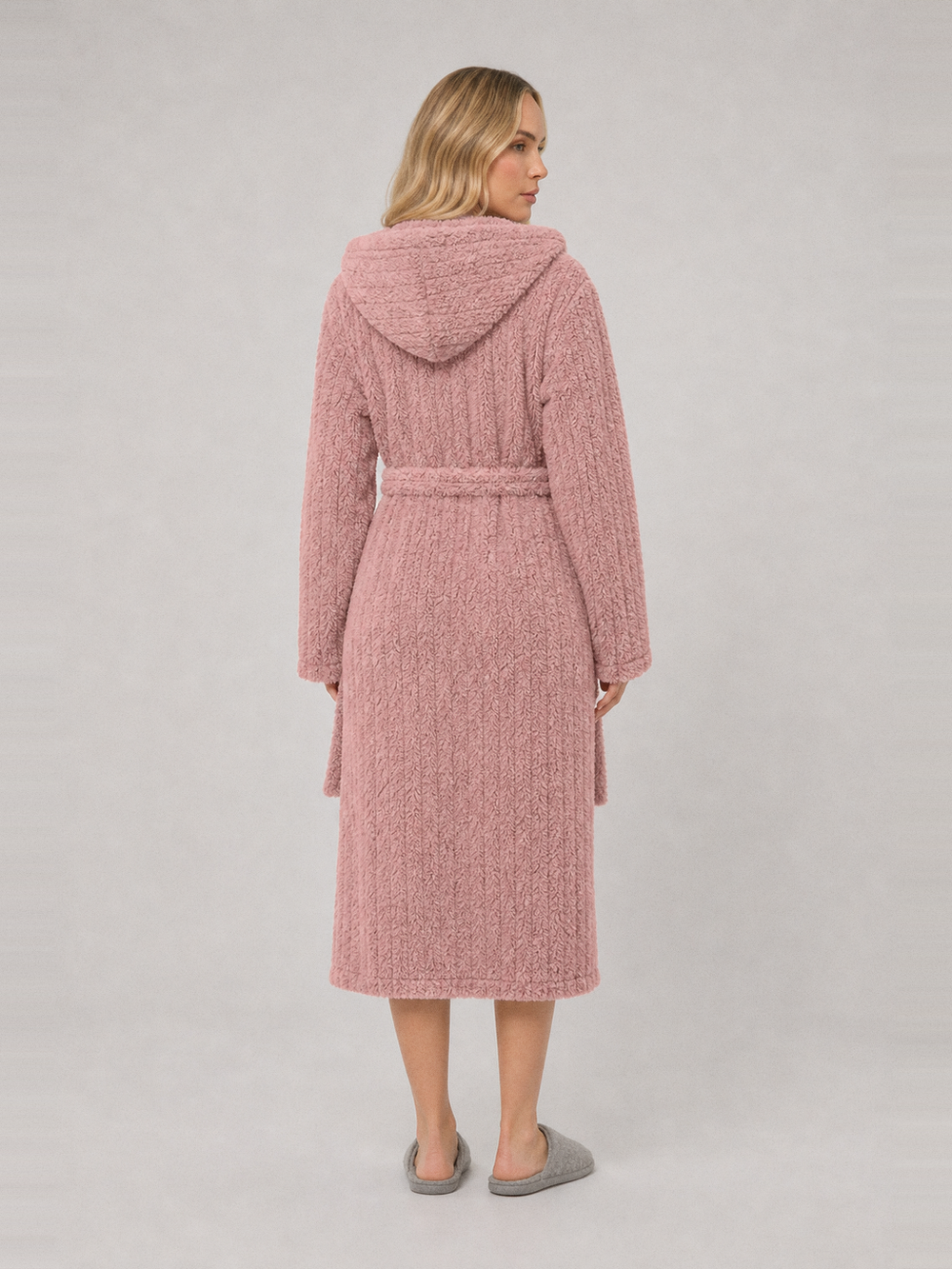 Peignoir femme doudou – vue de dos