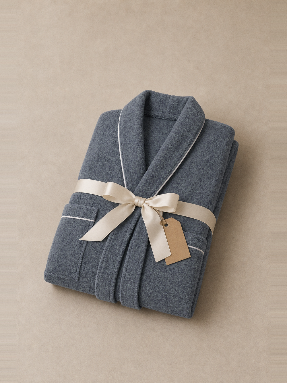 Peignoir homme bleu canard – idée cadeau