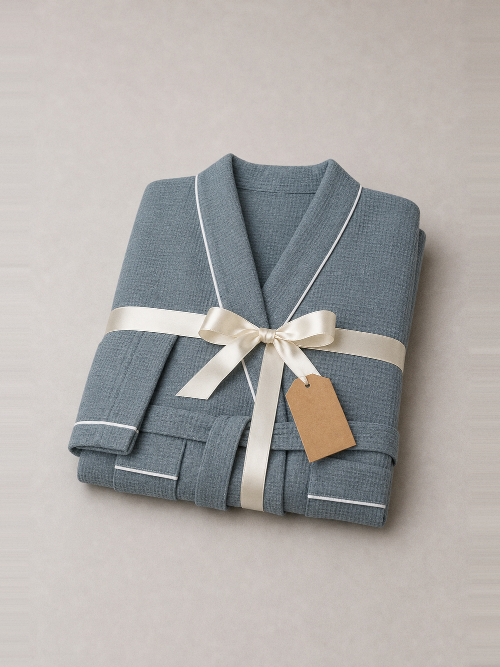 Peignoir nid d'abeille homme grande taille – idée cadeau