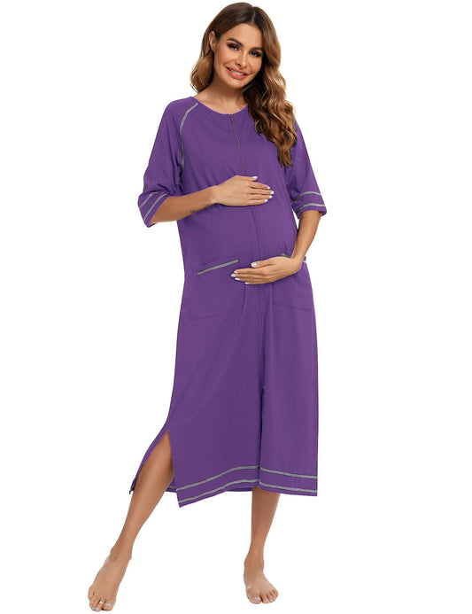 larobedechambre PURPLE / S Robe de chambre pour maternité