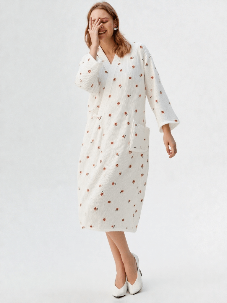 Robe de chambre 100% coton femme - Ma robe de chambre