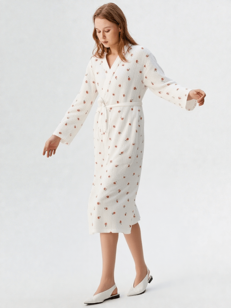 Robe de chambre 100% coton femme - Ma robe de chambre