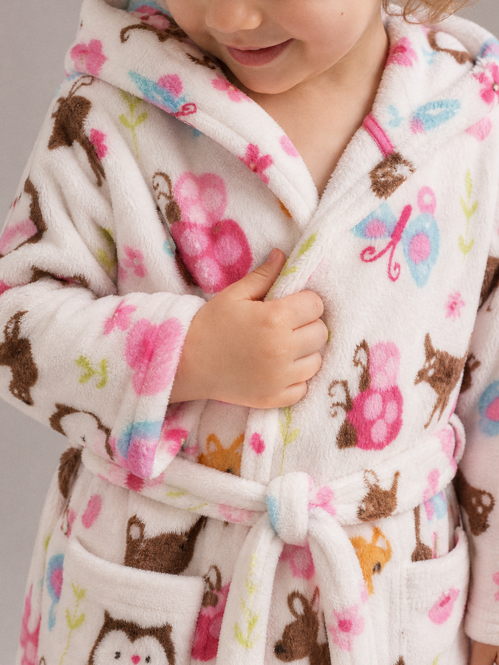 Robe de chambre 2 ans – gros plan matière