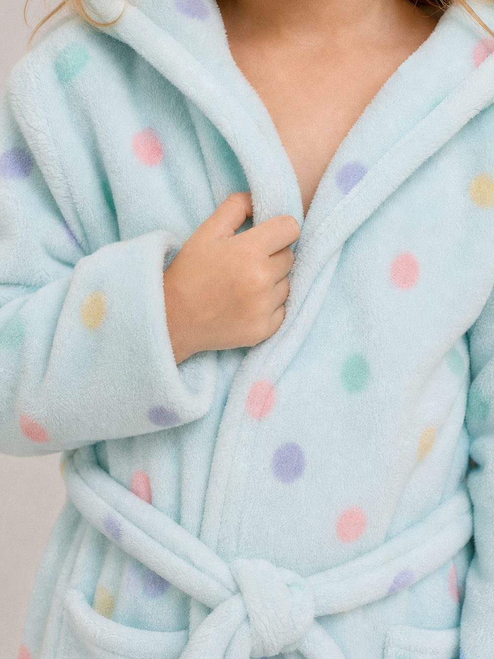 Robe de chambre 3 ans – gros plan matière