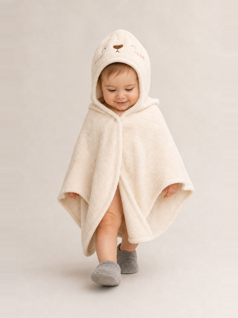 Robe de chambre bébé 6 mois – portée de face