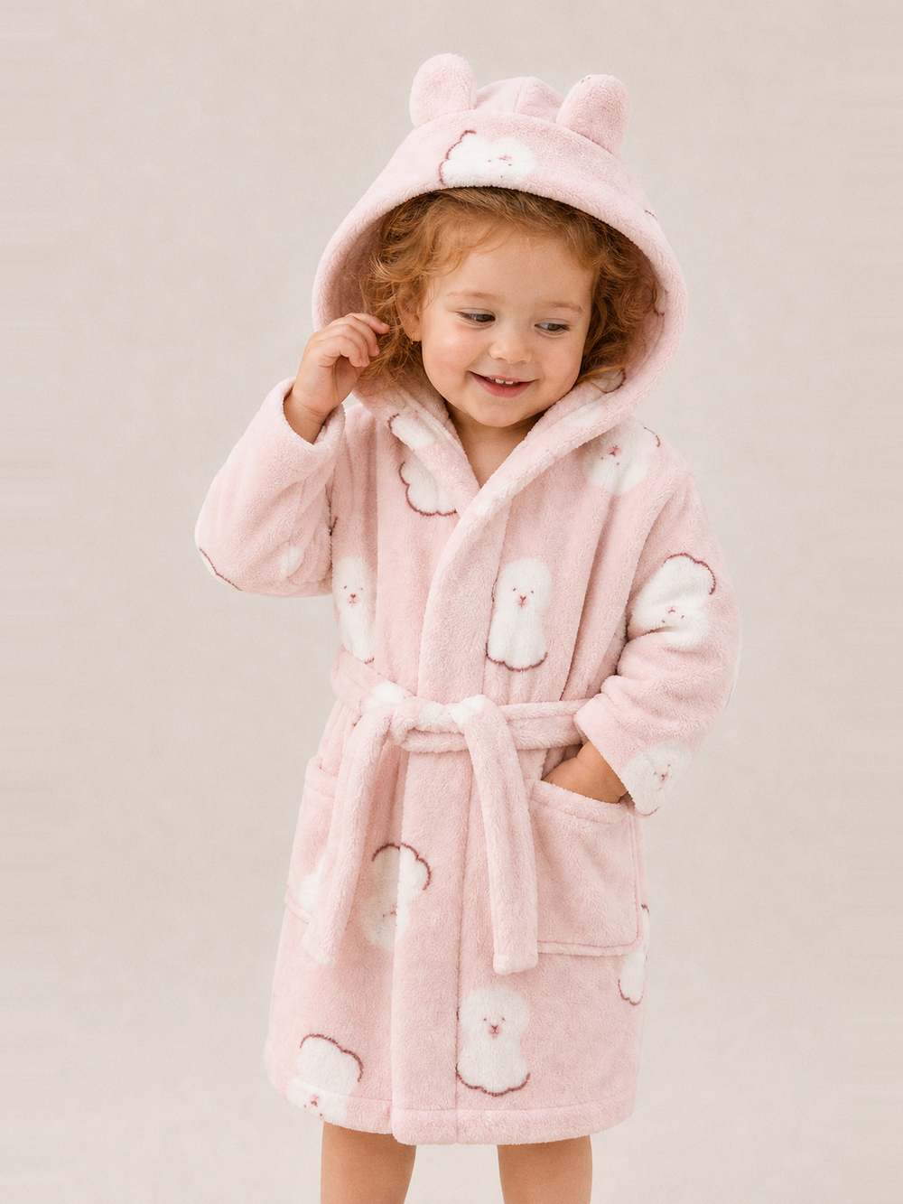 Robe de chambre bébé fille 18 mois – capuche