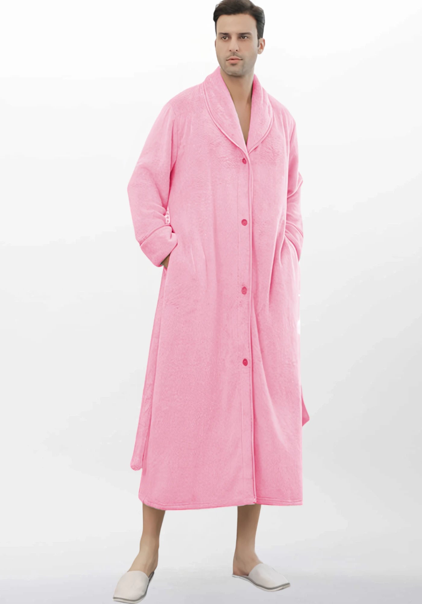 Robe de chambre boutonnee femme polaire