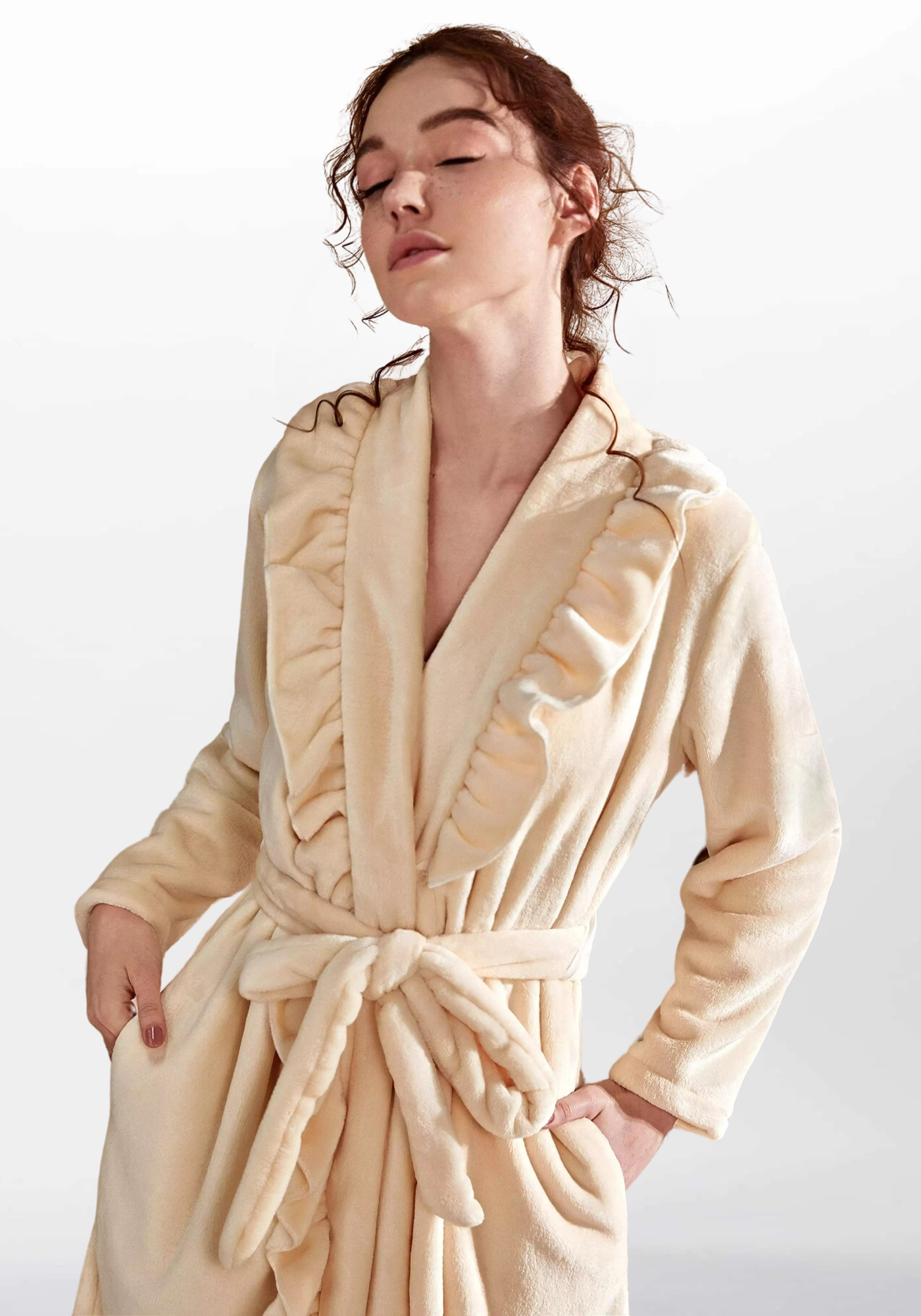 Robe de chambre chaude pour femme