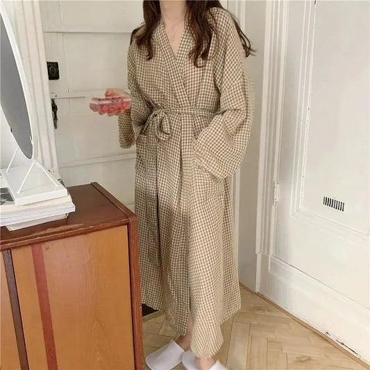Robe de chambre coton femme grande taille