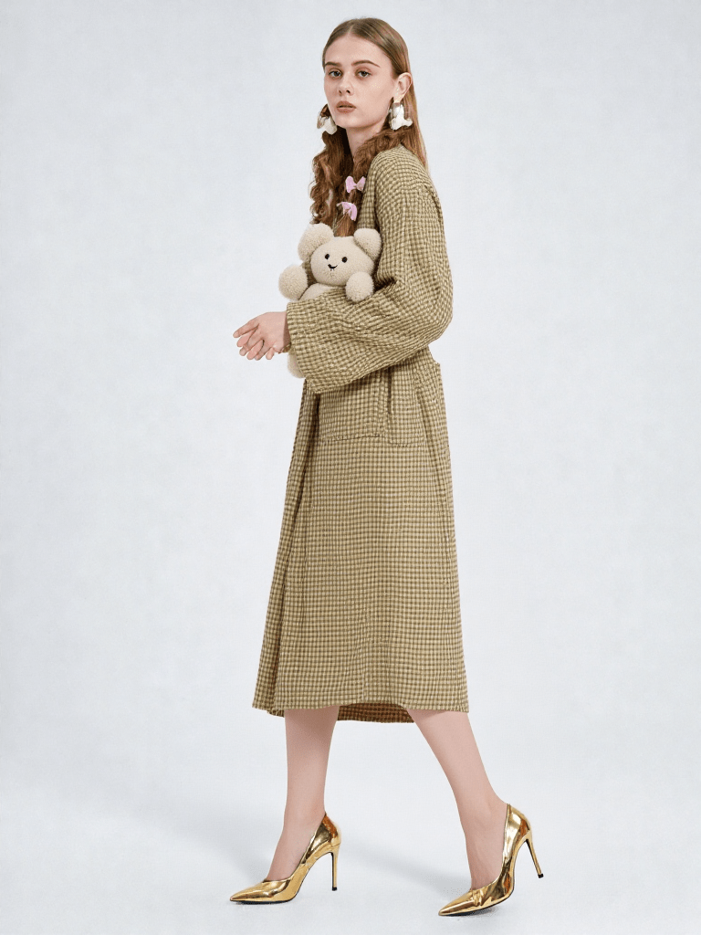 Robe de chambre coton femme grande taille - Ma robe de chambre