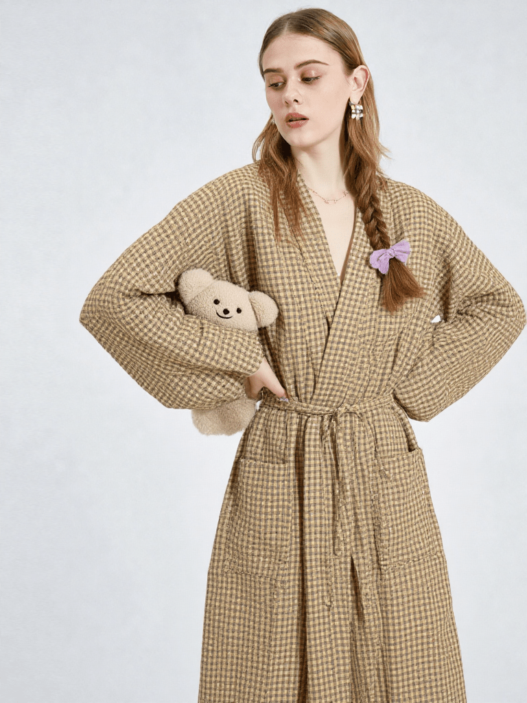 Robe de chambre coton femme grande taille - Ma robe de chambre