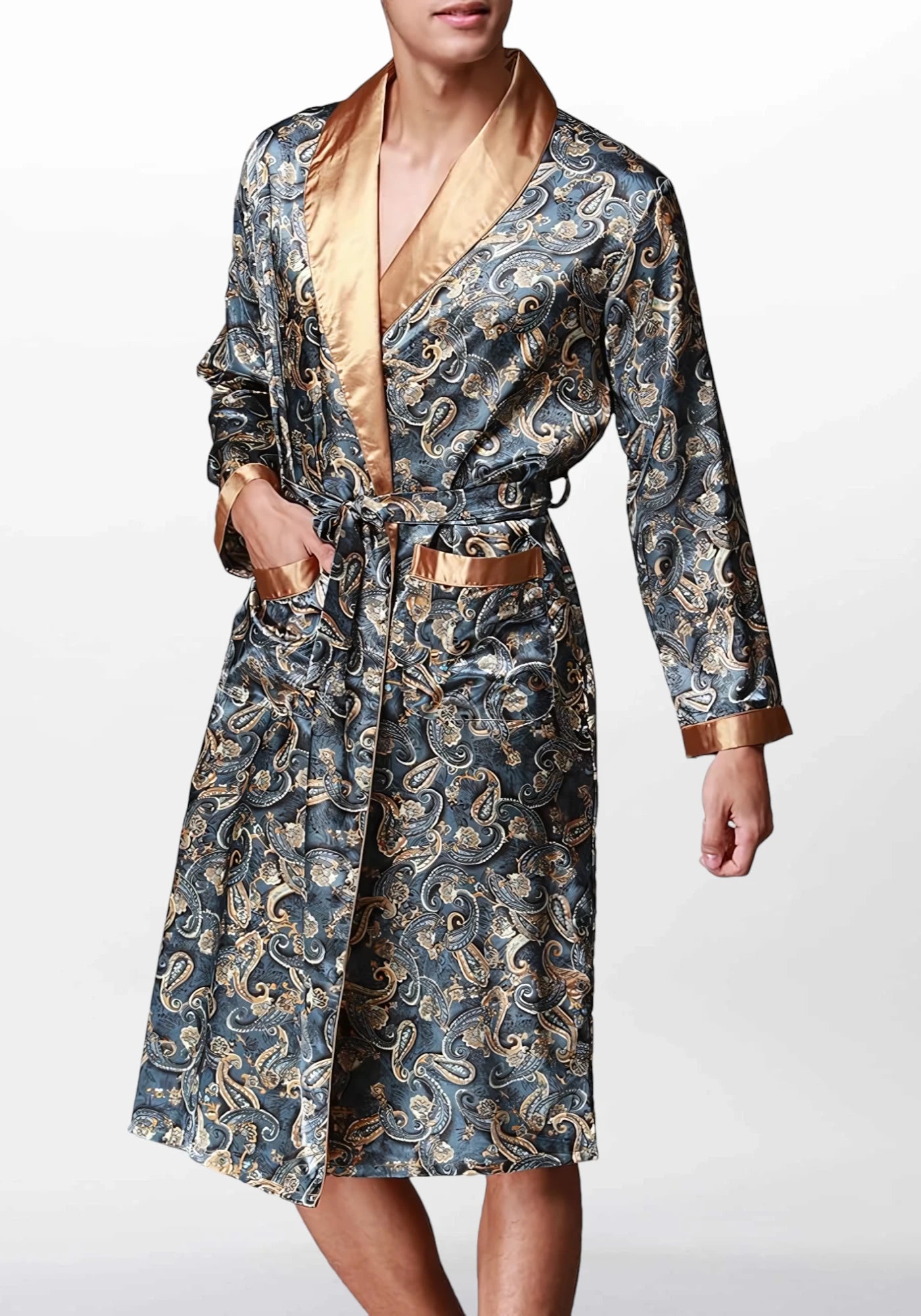 Robe de chambre courte homme luxe