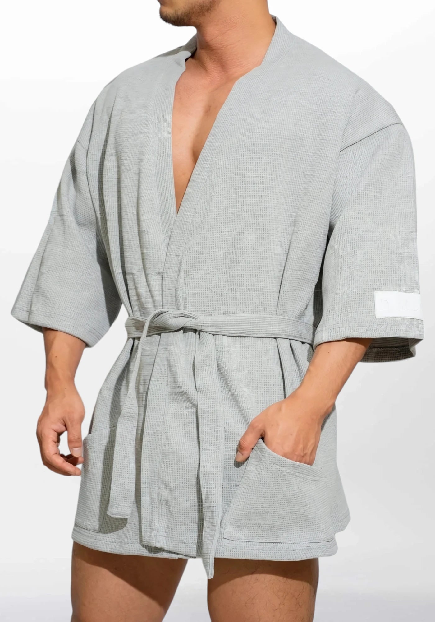 Robe de chambre courte homme polaire