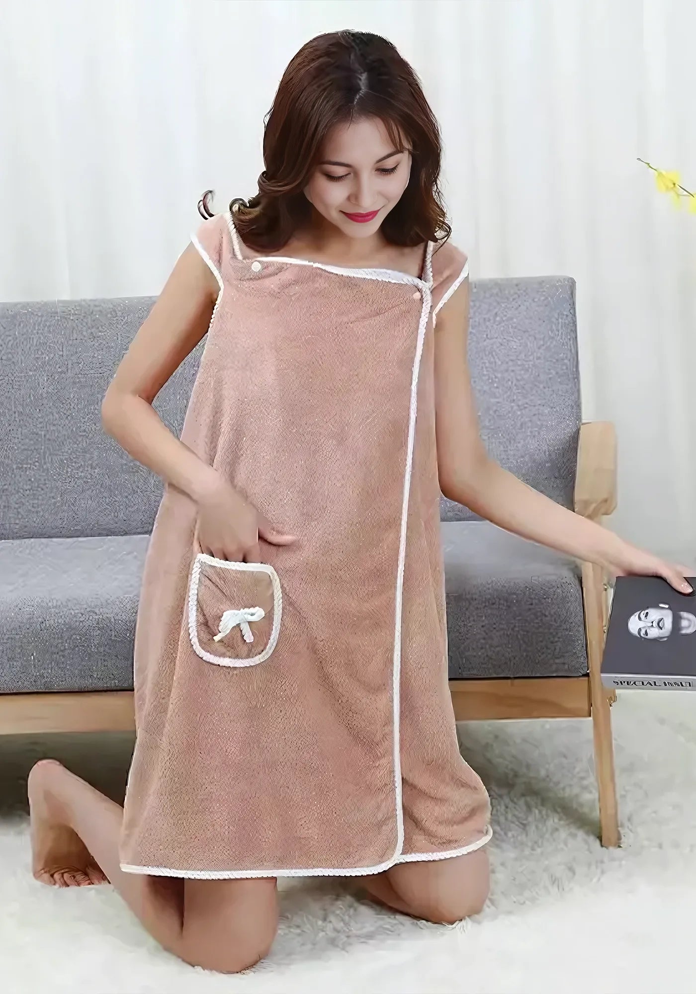 Robe de chambre courtelle pour femme