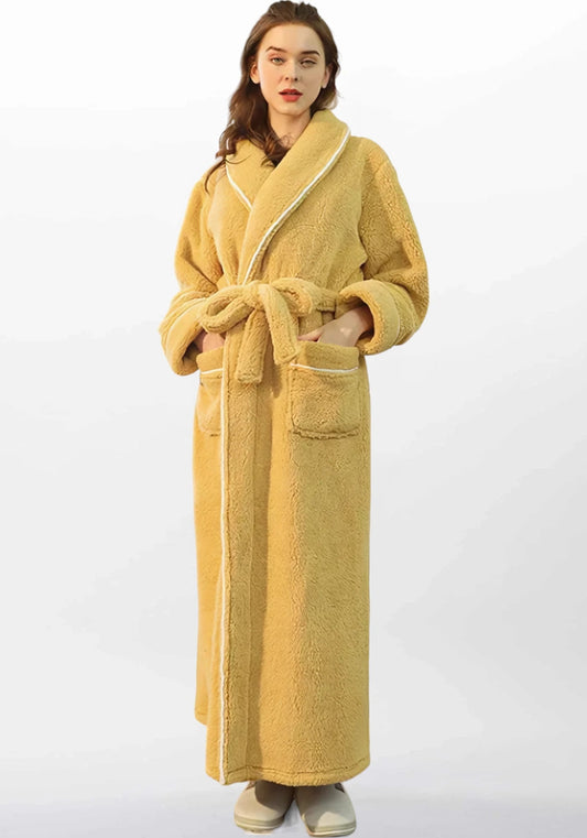 Robe de chambre d'hiver pour femme