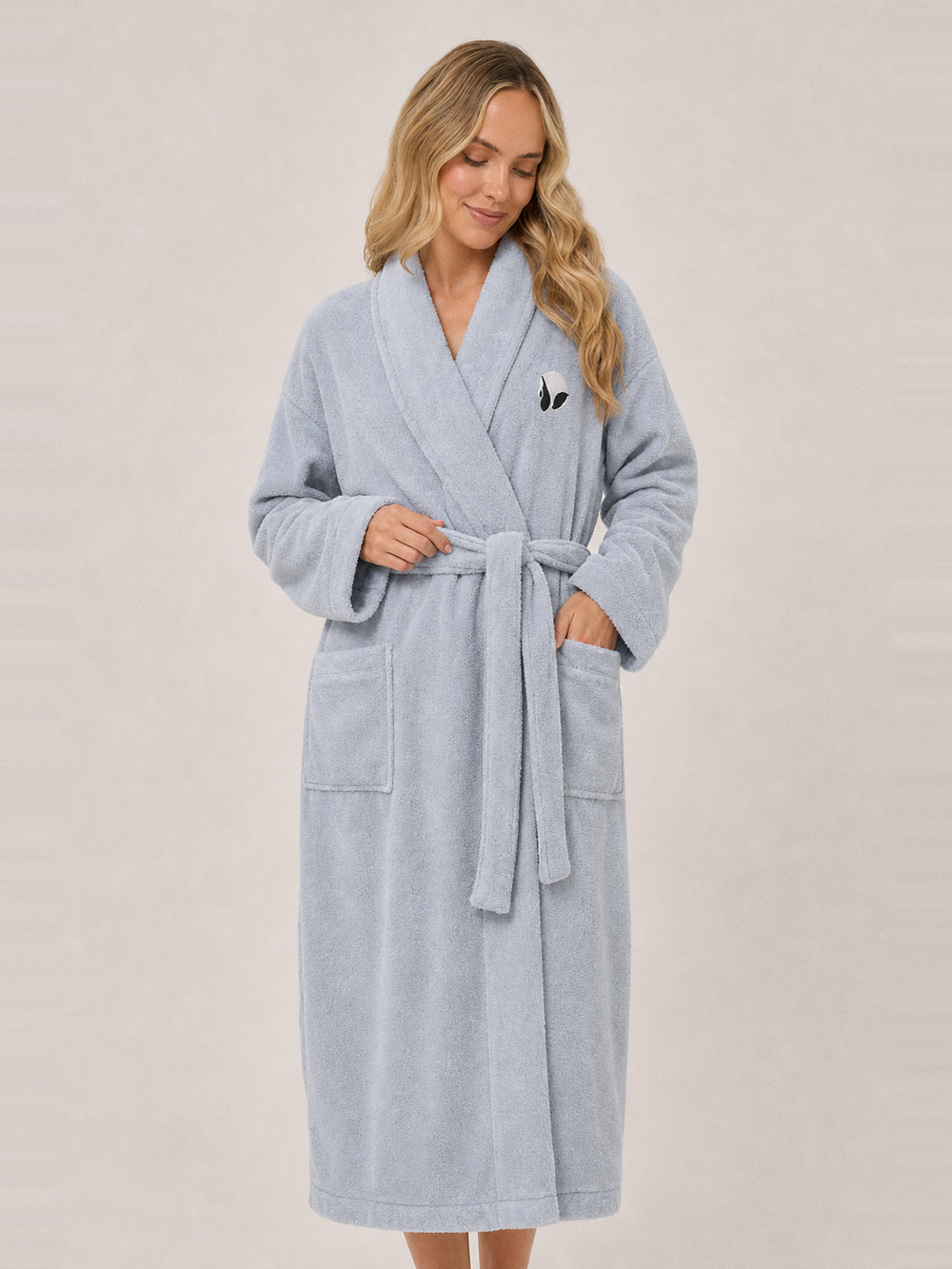 Robe de chambre douce – ceinture et poches