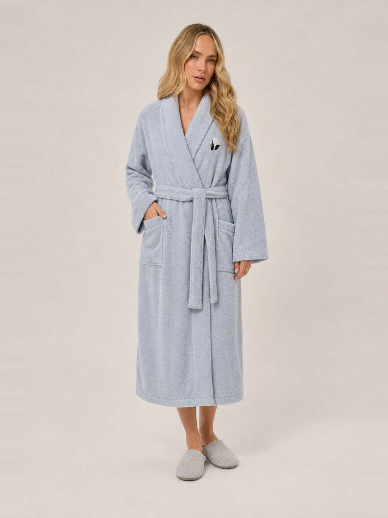 Robe de chambre douce – portée de face